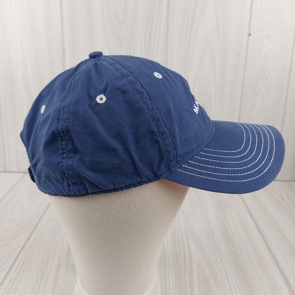 Saint Marten Hat Cap Adult Blue Strap Back Adjustable Island Travel Ahead Dad - Picture 2 of 6